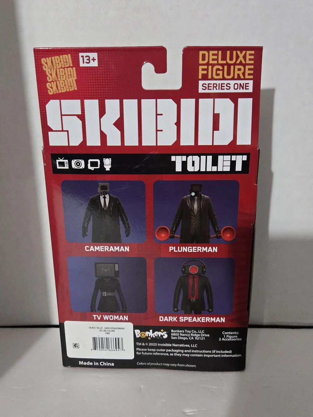 SET OF 4! Skibidi Toilet Deluxe Figure TV Woman Speakerman Cameraman Plungerman
